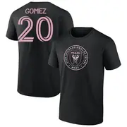Men's Inter Miami CF ＃20 Diego Gómez Black Name & Number T-Shirt