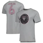 Men's Inter Miami CF ＃6 Tomás Avilés Gray Name & Number T-Shirt