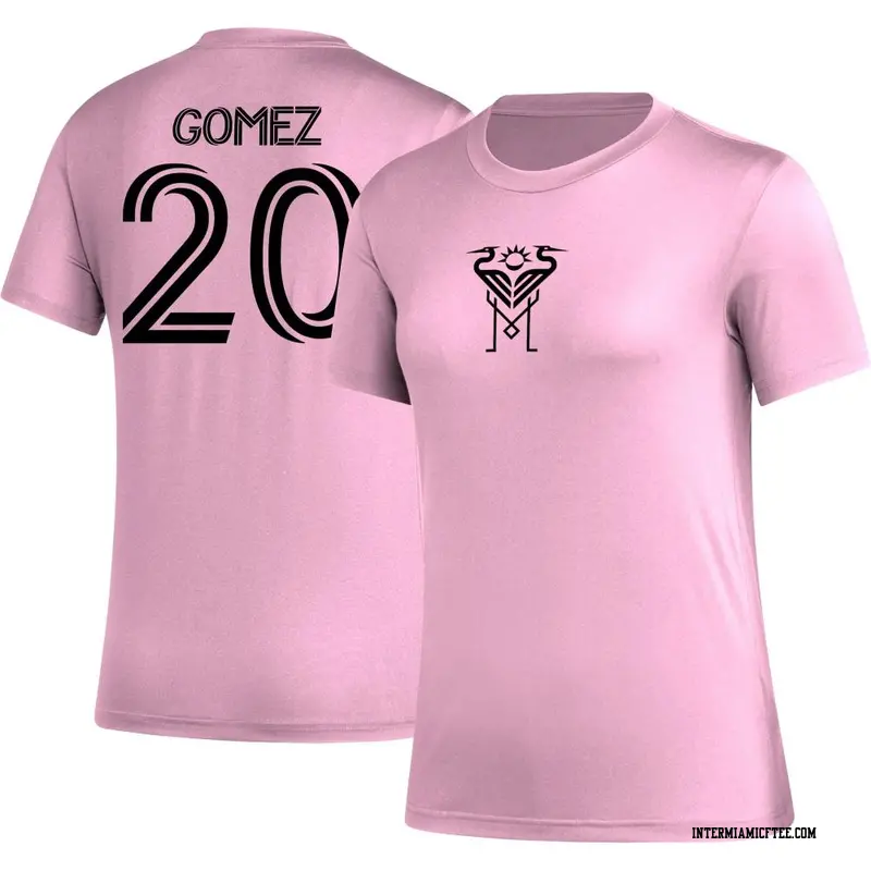 Women's Inter Miami CF ＃20 Diego Gómez Pink AEROREADY Name & Number T-Shirt