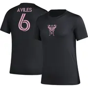 Women's Inter Miami CF ＃6 Tomás Avilés Black AEROREADY Name & Number T-Shirt