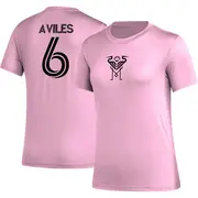 Women's Inter Miami CF ＃6 Tomás Avilés Pink AEROREADY Name & Number T-Shirt