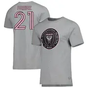 Youth Inter Miami CF ＃21 Nicolás Freire Gray Name & Number T-Shirt