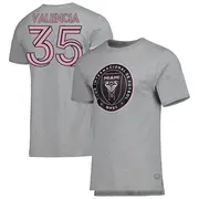 Youth Inter Miami CF ＃35 Felipe Valencia Gray Name & Number T-Shirt