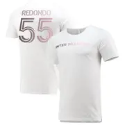 Youth Inter Miami CF ＃55 Federico Redondo White Split Hem Name & Number T-Shirt