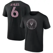 Youth Inter Miami CF ＃6 Tomás Avilés Black Name & Number T-Shirt
